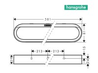 MEDIDAS TOALLERO LAVABO WALLSTORIS HANSGROHE